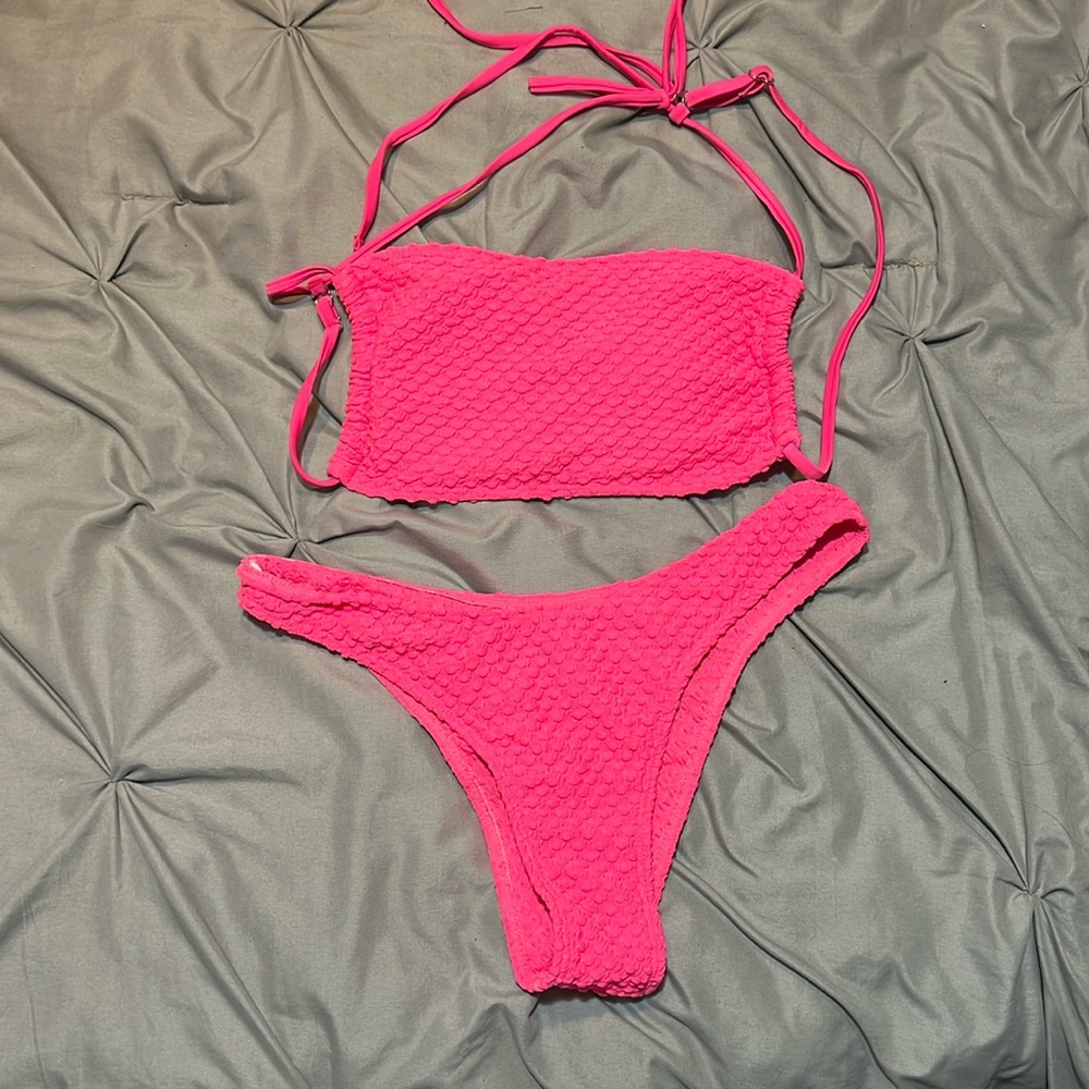 Pink swimsuit size small
